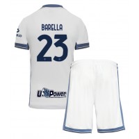 Camisa de time de futebol Inter Milan Nicolo Barella #23 Replicas 2º Equipamento Infantil 2024-25 Manga Curta (+ Calças curtas)